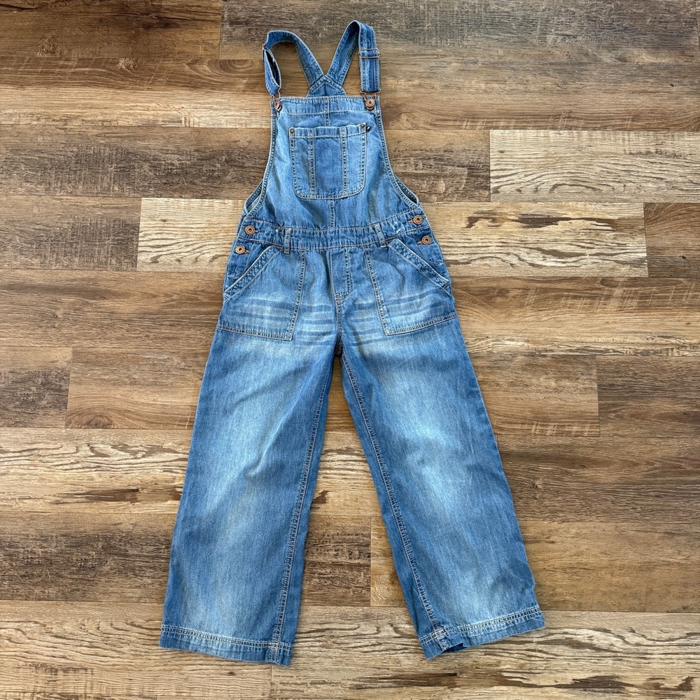 Lucky Brand Blue Denim Kids Overalls Size 14